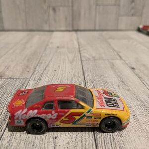 Kellogg's Vintage Red & Yellow Die-Cast Kids Race Car Toy